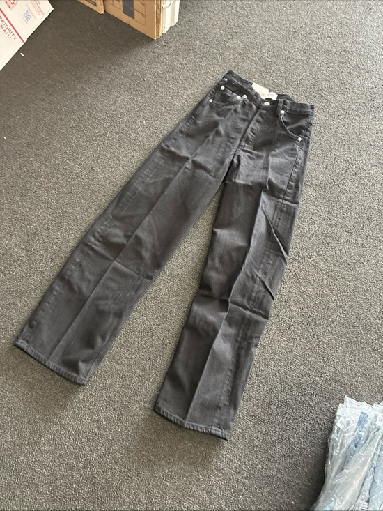 Citizens Of Humanity Denim - Women’s Citizens Of Humanity Ayla Baggy Jeans Solid Black SZ 26 NWT New